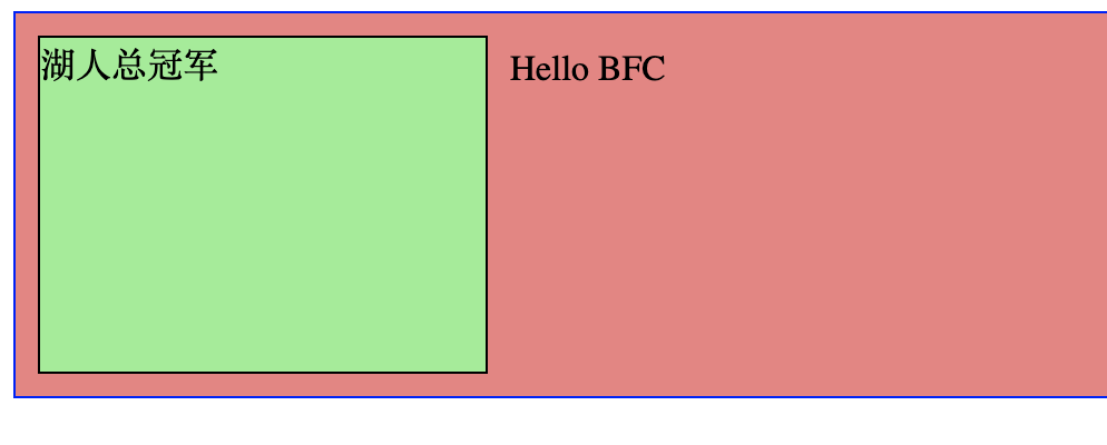 BFC 解决高度坍塌