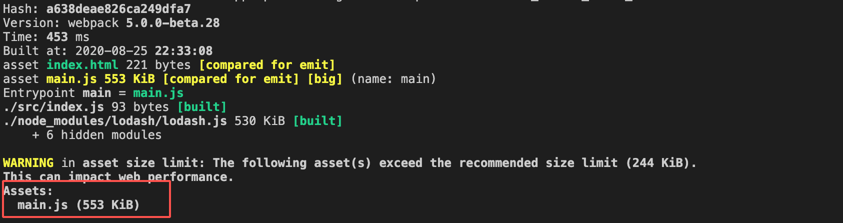 performance max entry chunk size